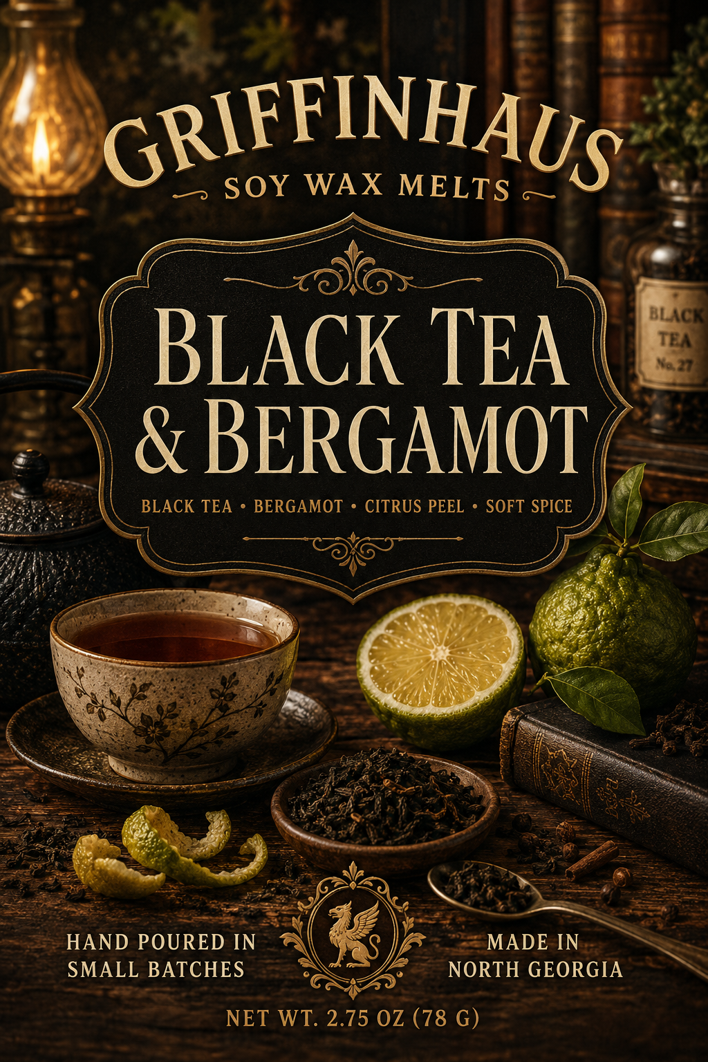 Black Tea & Bergamot Wax Melt