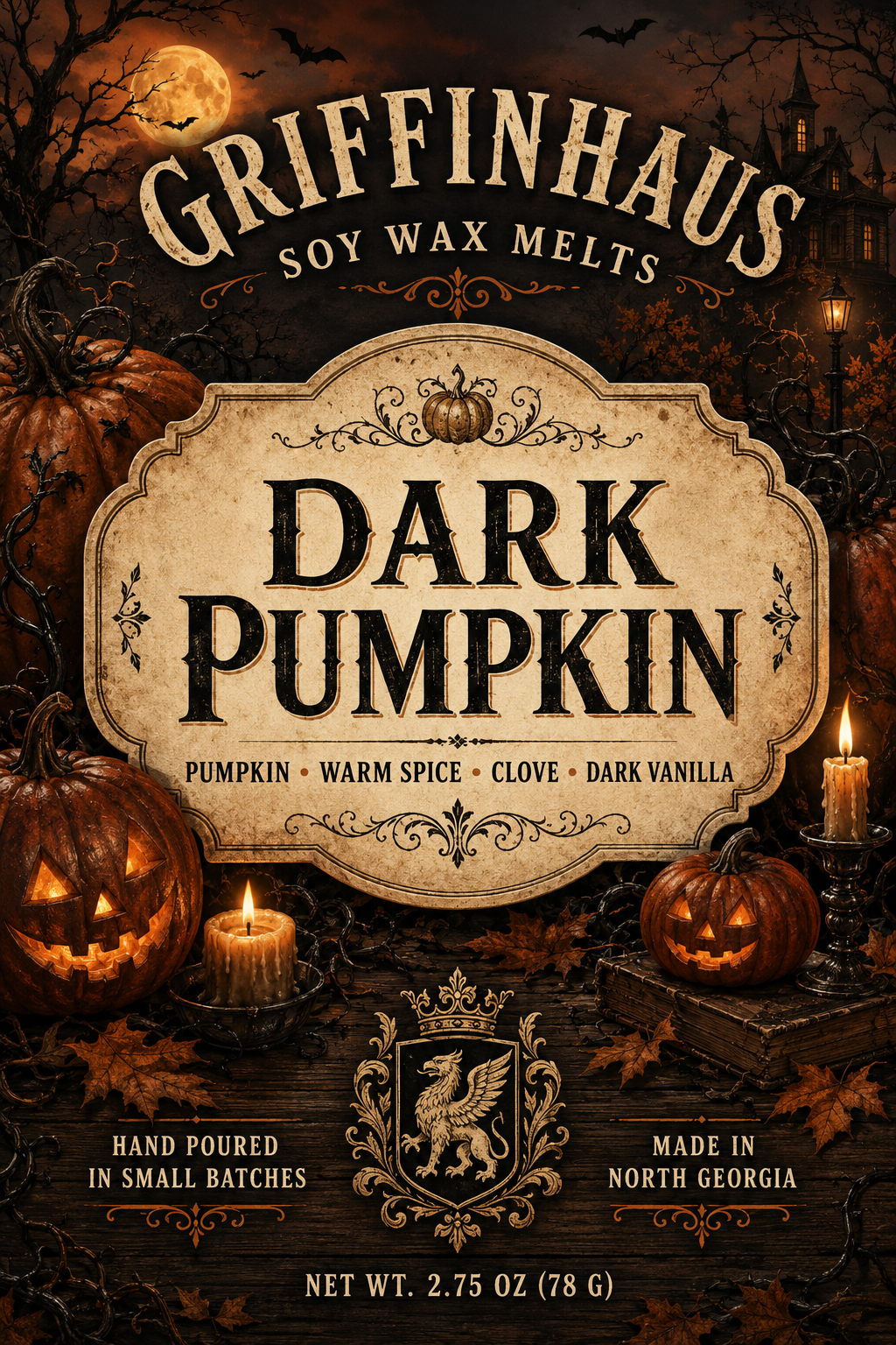 Dark Pumpkin Wax Melt